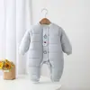 Mono Súper Lindo de Otoño e Invierno para Bebé Ropa de Invierno de Algodón para Bebé Lindo Engrosado Cálido Ropa para Gatear Ropa de Invierno para Bebé