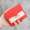 Directo de fábrica nueva cartera femenina corta de estudiante pequeña y fresca cartera coreana linda mini cartera de tres pliegues