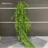 Planta Verde Pendurada na Parede Grama Persa Samambaias Grama Teto Pendurado na Parede Planta-Aranha Flores Plantas Verdes Cipós Decoração Pendente