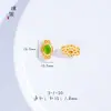 Ouro mate com retenção de cor 18K incrustado com contas de imitação de Rubi Pérola turquesa jaspe imitação de jade branco Hetian acessórios DIY pulseira