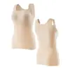 Venta Directa de Fábrica Ropa de Belleza con Almohadilla en el Pecho Copa Fija Chaleco Térmico Ropa Interior Femenina Sin Costuras Extra Grande Elástico Capa Base