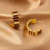 Pendientes de Plata 925 con Aguja Diseño Europeo y Americano en Forma de C Circonita Alta Moda Lujo Ligero Colgante Esmalte Personalidad Pendientes Elegantes para Mujer