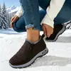 Zapatos de Algodón para Mujer Estilo Nuevo para Deportes al Aire Libre de Invierno, Talla Grande Botas de Algodón para Mujer, Botas de Nieve, Forro de Felpa, Engrosadas, Cálidas, Envío Transfronterizo