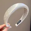 Faixa de Cabeça com Coroa Alta para Mulheres, Novo Estilo com Toque de Luxo, Faixa de Cabelo Larga Versátil para Sair, Acessório de Cabelo para Lavar o Rosto