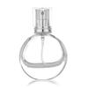 Frasco de perfume redondo de 25 ml, frasco de perfume de substituição de marca, frasco de perfume de vidro espesso, frasco vazio portátil