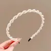 Diadema de lujo ligero sintiendo presión ambiente para el cabello diadema cara femenina accesorio para el cabello de lazo estilo retro Hong Kong pinza para el cabello tocado de alta gama