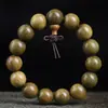 Pulseira de contas para brincar de sândalo verde cordão de madeira verde da Argentina pulseira de rosário 108 bordas para caminhar masculina e feminina