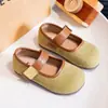 Zapatos de cuero bajos retro para niña con una sola tira, zapatos Mary Jane, nuevos mocasines de estilo francés otoño 2026, zapatos planos de una sola pieza
