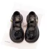 Sapatos de Couro Preto Meninas Sapatos de Princesa 2026 Novo Outono Sapatos Mary Jane Infantis Sapatos de Bebê Menina Estudante Primavera Outono