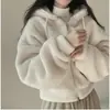 Enviado. Estilo INS coreano, nueva colección otoño/invierno, cálido, casual, deportivo, de corte holgado, chaqueta/top de borrego sintético, 19819