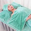 Toalla de salón de belleza al por mayor toalla de baño bufanda falda de baño cama de masaje toalla con agujero traje de toalla de microfibra