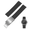 En Stock Adecuado para Langqin Concas Submariner Buceo Correa de Silicona con Patrón de Arco, Caucho Suave Modelo Original 21mm