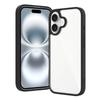 Adecuado para Iphone16 Escudo Transparente Esmerilado Plateado Funda para Teléfono Móvil Apple 16E Nueva Cubierta Color Caramelo Apple 2.0 Gruesa