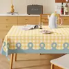 Mantel Dopamina, Impermeable y a Prueba de Aceite Sin Lavado, Tapete de Mesa de PVC, Tacto de Lujo Ligero de Gama Alta, Mantel Rectangular Estilo Ins para Mesa de Café