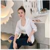 Abrigo de mujer de moda Primavera-Verano 2024, nuevo estilo coreano, talla grande, top fino, combinable, cortavientos, chaqueta holgada con capucha.