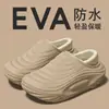 Pantuflas de Algodón Impermeables para Hombre Estilo Nuevo 2026 Otoño Invierno Uso en Casa Más Terciopelo Cálido Antideslizantes Suela Gruesa Para Exteriores Pantuflas de Algodón Hombre