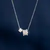 Collar de cadena para clavícula Yuhong con cuentas de transferencia cintura pequeña para niñas 2024 nuevo lujo nicho alta sensación ventas directas de fábrica
