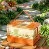 Nueva Caja de Regalo de Pastel de Luna Estilo Chino Caja de Regalo Corporativo de Hotel Caja de Empaque de Gama Alta Caja Vacía Caja Portátil Caja del Festival de Mediados de Otoño Festival de Mediados de Otoño de 2026