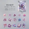 Paquete de Pegatinas Día Hermoso, Serie Flor de Terciopelo, Material DIY Flor Simulada para Diario, Pegatinas Decorativas, 30 Hojas, 6 Diseños