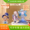 Portafoto acrílico graduación escolar conmemorativo adorno de escritorio regalo llavero colgante adorno de figura de anime personalización