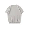 Camiseta de punto G-stone para hombre, de manga corta y hombros caídos, con líneas tridimensionales, color liso, adecuada para ir al trabajo