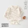 Mameluco de otoño para bebé de manga larga, algodón puro Clase A, traje triangular sin costuras para gatear, ropa para el hogar, Ropa para bebés y niños Anyang