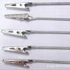 Suministro de fábrica, pinza de cocodrilo, cable de alambre, clip de metal para mensajes, clip de cola larga, clip de encuadernación, disponible en stock