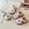 Corona de Moda Estilo Hada para Niñas con Pedrería Calada Sandalias Romanas Verano 2026 Nuevos Zapatos Versátiles de Princesa