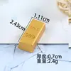 Miniatura de Barra de Ouro Simulada Joias Acessórios DIY Resina Casa Nova Criativa Decorações Festivas Enfeites da Sorte Atacado