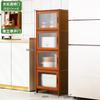 Pequeño aparador de cocina para apartamentos pequeños, estante de almacenamiento multicapa, gabinete de almacenamiento multifuncional, solución de almacenamiento de pie
