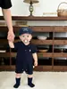 Roupas de Bebê Verão Novo Estilo Macacão de Bebê Unissex Roupa de Verão Camisa Polo Estilosa Roupa de Engatinhar Triângulo para o Verão