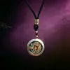 Directo de fábrica: Colgante de concha Gahu de animal del zodíaco estilo antiguo, collar cultural y creativo para hombres y mujeres, accesorio de concha protector