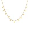 Collar Geométrico Minimalista Chapado en Oro de 18K Moda Elegante Circonita Cadena Clavícula Lujo Ligero Combinable Cadena de Collar de Alta Gama