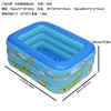 Piscina Inflável de PVC Transfronteiriça para Crianças com Estampa Piscina de Natação Doméstica Externa Grande Piscina de Água Piscina de Bolinhas de PVC Espessado Oceano