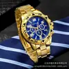 Fabricante popular de relojes para hombre Temu al por mayor reloj para hombre de gran venta TK mejor vendido falso de tres ojos casual banda de acero reloj de cuarzo