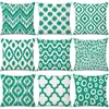 Capa de Almofada Estampa Geométrica Móveis para Casa Transfronteiriços Capa de Almofada Abstrata Ondas Florais Capa de Almofada de Sofá Amazon