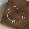 Pulseira de Mão em Ouro Realmente Banhado com Zircônia Micro-Pavimentada Luxo Leve para Mulheres Toque de Alto Padrão Pulseira Ajustável com Fio de Puxar Borboleta Pulseira Exquisita