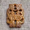 Suministro en Vivo de Colgantes Xiuyu, Colgantes de Dragón y Riqueza, Jade Antiguo Viejo, Jade Antiguo, Objetos Antiguos