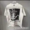 Marca Americana da Moda Tops de Verão para Casal Estampado com Strass Emoção Mista Camiseta de Manga Curta Ins