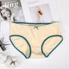 [Personalizado] Nueva Ropa Interior de Algodón para Mujer de Cintura Media Colorblock Bragas para Niña Talla Grande Ropa Interior de Algodón para Mujer