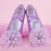 Sapatos de Dança Brilhantes de Gelo e Neve de Princesa Sola Macia Prática Comércio Exterior Apresentação de Dança Sapatos Garra de Gato Fofos Meninas 8008