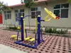 Equipamento de Fitness ao Ar Livre Caminho ao Ar Livre Parque Comunitário Praça da Comunidade Pessoas Idosas Caminhando Cintura Torcida Combinação de Articulação do Ombro