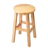 Taburete de Madera Maciza Pura Taburete Redondo Escuela Comercial Fábrica Taller Oficina Restaurante Taburete de Tronco Mesa de Comedor Hogar