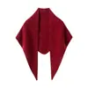 Nuevo Estilo Otoño/Invierno Bufanda de Cachemira para Mujer Tejido de Punto 3D Chal Tejido para Protección contra el Frío para Mujer Bufanda Triangular Versátil Estilo Coreano Ropa de Abrigo