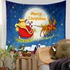 Comércio exterior tapeçaria de Natal transfronteiriça quente decoração de Natal pano de fundo sala de estar decoração Papai Noel pano pendurado