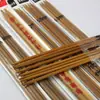 36cm Agujas de tejer estándar Changguo de bambú carbonizado, agujas rectas para lana, juego de agujas de tejer, herramienta para tejer bufandas y gorros
