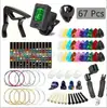 Amazon Más Vendido Set de Accesorios para Guitarra Cuerdas de Guitarra Púa Cejilla Herramienta de Cambio de Cuerdas Tres en Uno Combinación