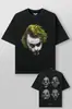 YOUNGLA co-branded Batman nueva camiseta deportiva corta de algodón para hombre, manga corta, tipo jogger, holgada, talla grande