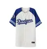 Traje de Baseball Americano da Marca da Moda Cardigã de Manga Curta Camiseta Harajuku Jersey Colorido de Rua