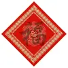 Mini Cuadrado Rojo en Blanco con Carácter de Fortuna y Chispas Doradas para Caligrafía y Pintura, Papel Rojo Escrito a Mano, Cuadrados de Carácter de Fortuna para Festival de Primavera, Venta al por Mayor